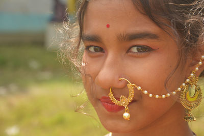 Close-up portrait of girl