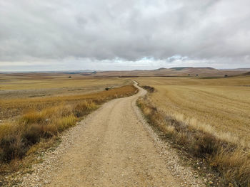 On the camino of santiago between castrojeriz and ittero de la vega