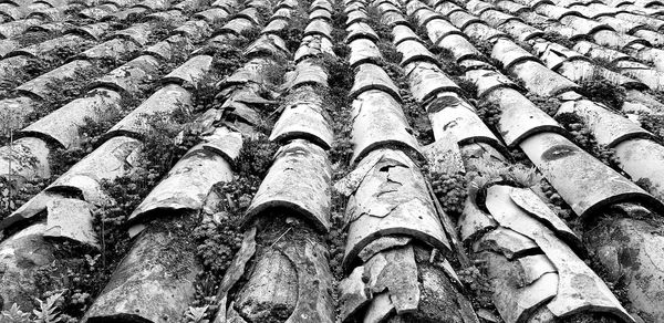 Full frame shot of roof tiles