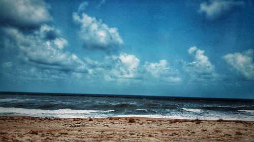 Scenic view of sea against sky