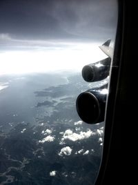 Reflection of clouds in water