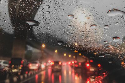 Raindrops on glass window