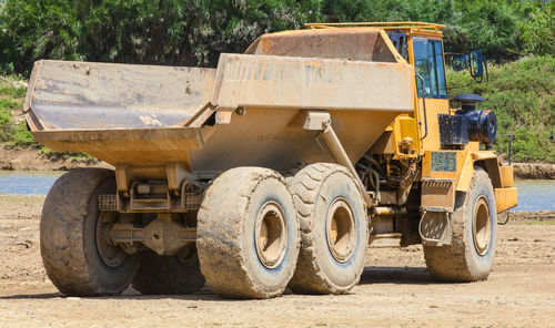 Big mining dumping truck