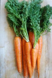 Directly above shot of carrot on table