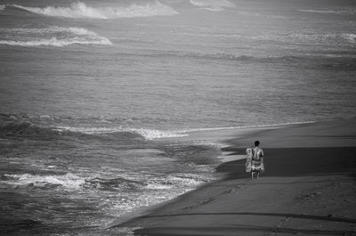 Man standing on beach