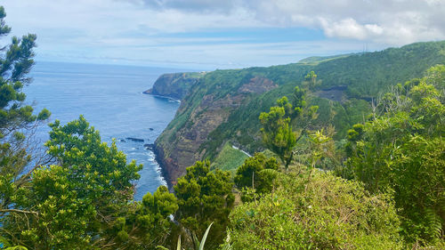 Scenic view of sea against sky