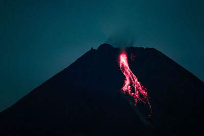 The eruption of merapi mountain, 21 januari 2021