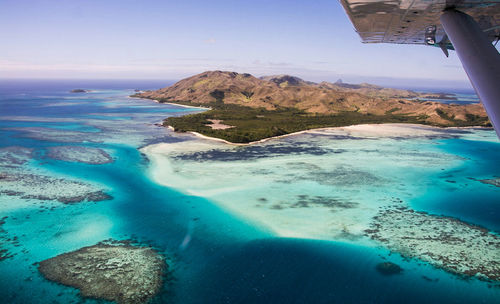 Aerial view of beach