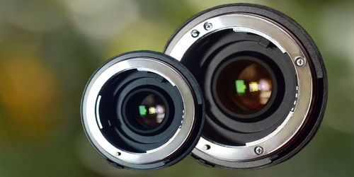 Close-up of camera