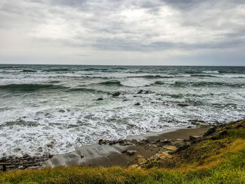 Scenic view of sea against sky