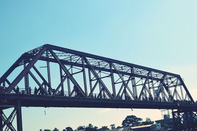 Low angle view of bridge against sky