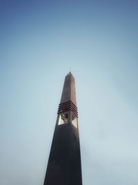 Low angle view of building against blue sky