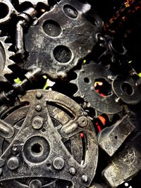 Close-up of machine part