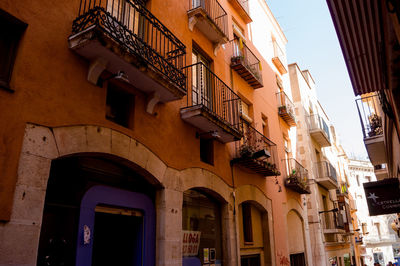 Low angle view of residential buildings