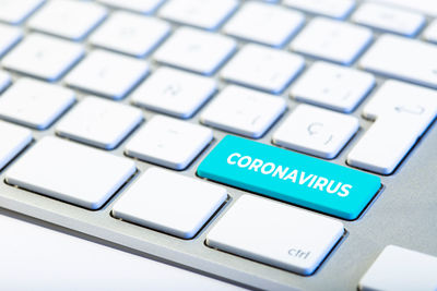 Close-up of computer keyboard