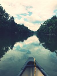 Scenic view of river against sky