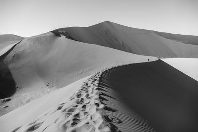 Scenic view of desert against sky