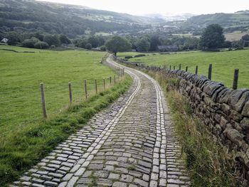 Cobblestone lane.