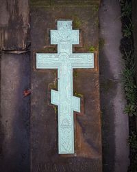 Close-up of cemetery