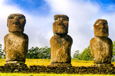 Mysterious statues in chile