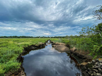 Scenic view of landscape against sky