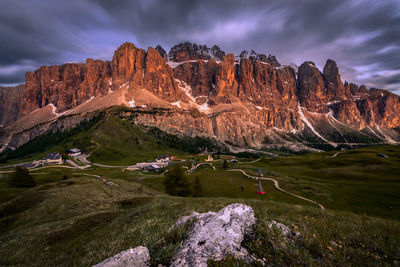 Sunset in the dolomites