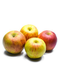 Close-up of apple against white background