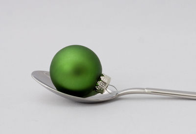 Close-up of green beans against white background