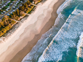 High angle view of beach