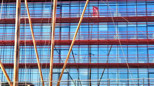 Low angle view of glass building