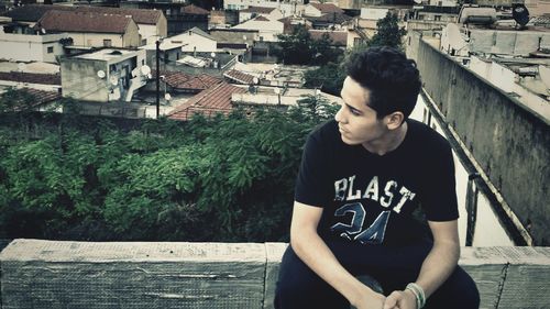 Woman standing in park