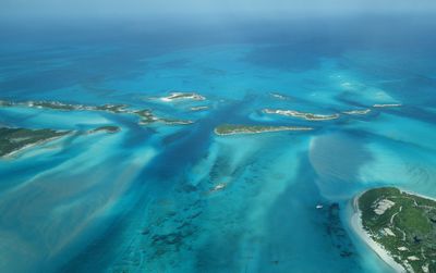 Aerial view of sea