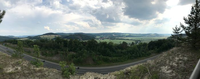 Panoramic view of landscape against sky