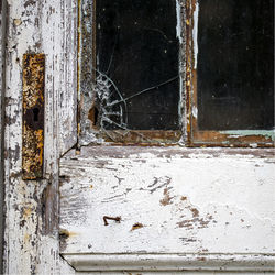 Close-up of old rusty door