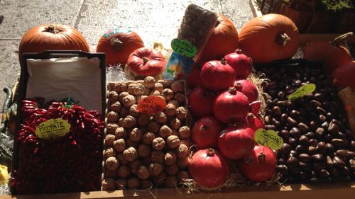 Various fruits for sale at market
