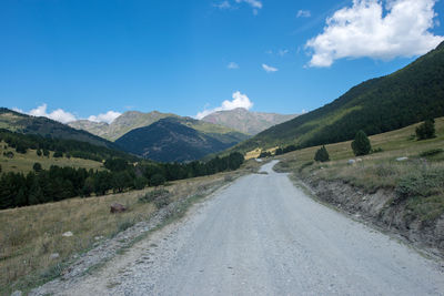 Road amidst landscape against sky