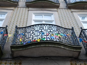 Low angle view of graffiti on building