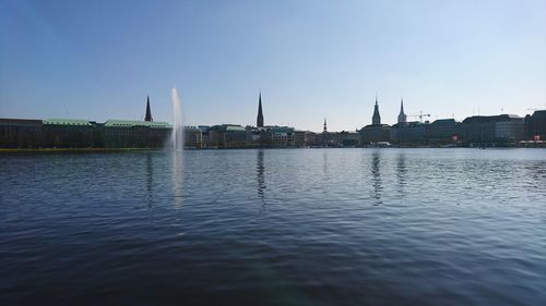 View of city at waterfront