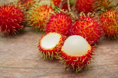 Close-up of strawberries