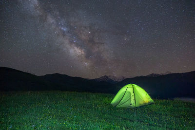 Starry night in the mountains