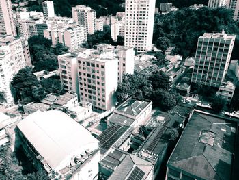 High angle view of cityscape