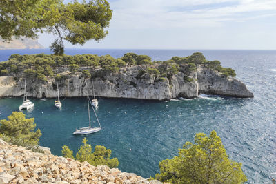 Scenic view of sea against sky