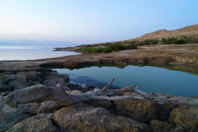 Rocks in sea