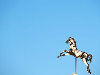 Low angle view of clear blue sky