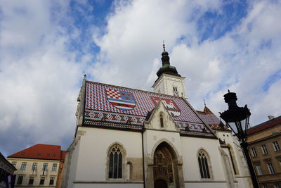 Low angle view of traditional building against sky