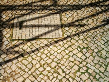 Full frame shot of paving stone