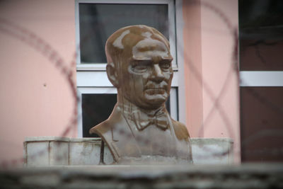 Close-up of statue against blurred background