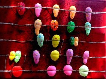 Full frame shot of multi colored decorations