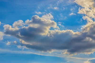 Low angle view of clouds in sky