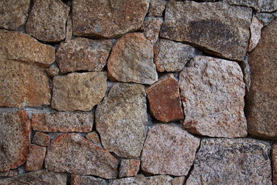 Full frame shot of stone wall